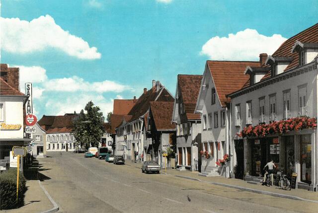 Ein Foto der Haupstraße Renchen im Jahr 1972 | Foto: Stadt Renchen