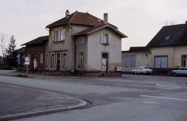 Das damalige Schutterwälder Bahnhöfle MEG um 1970 | Foto: Helmut Peter