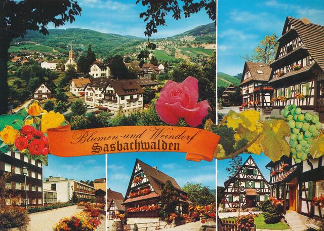 Liebe Grüße aus Sasbachwalden - Postkarte aus den 1970ern | Foto: Gemeinde Sasbachwalden