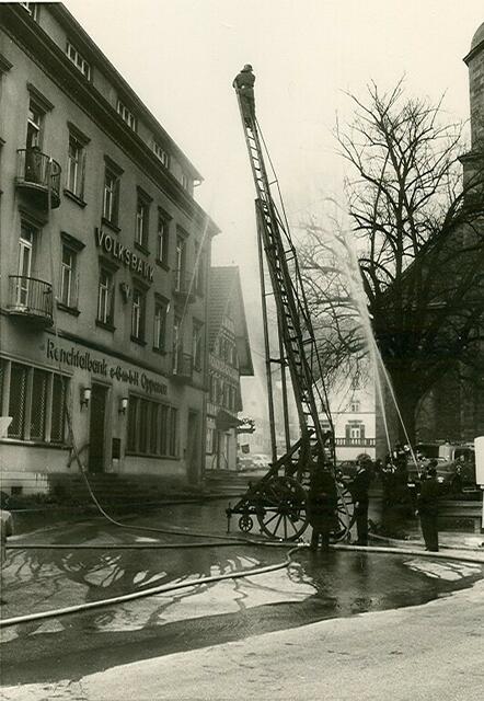 Eine Probe der Feuerwehr Oppenau Anfang der 70er | Foto: Stadtarchiv Oppenau