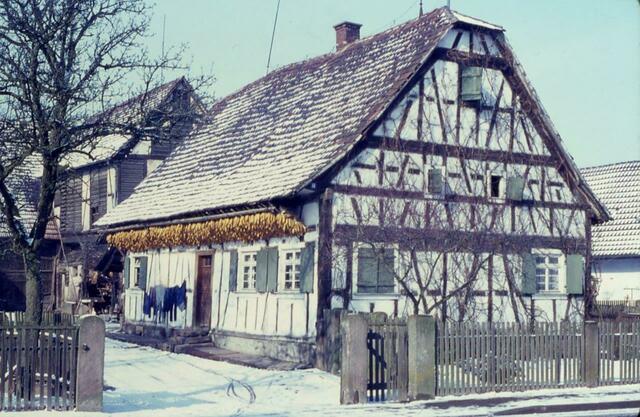 "s Michels" in der Judengasse Schutterwald, Winteraufnahme aus den 70er-Jahren | Foto: Helmut Peter