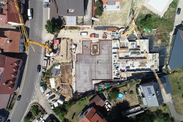 Luftbild der Rettungsgrabung in der Ortenberger Hauptstraße | Foto: Landesamt für Denkmalpflege im Regierungspräsidium Stuttgart/ABS-iS.