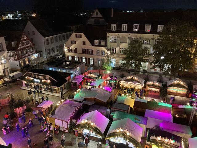 Weihnachtsmarkt von oben | Foto: gro