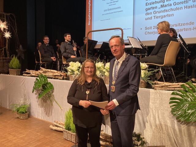 Gabi Zähringer wurde mit der Landesehrennadel ausgezeichnet. | Foto: mak