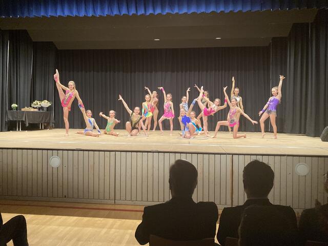 Die Sportlerinnen des TV Oberachern zeigten eine tolle der rhythmischer Sportgymnastik.  | Foto: mak