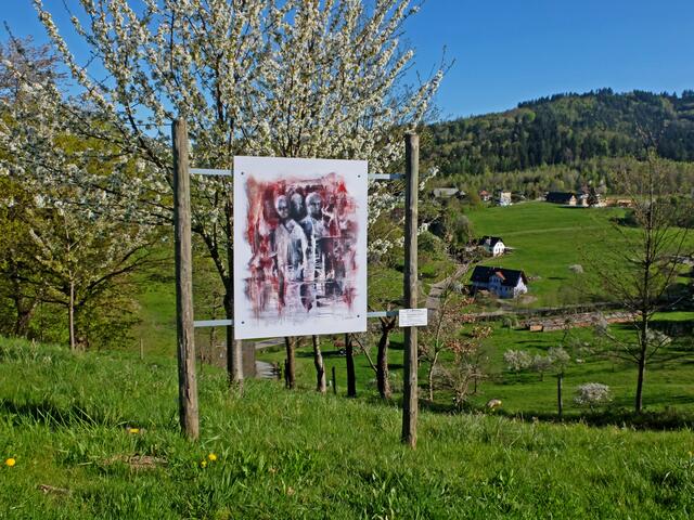 Die "Gedanken sind frei" ein Gemälde das von Frau Isabella Simić geschaffen wurde. | Foto: Alfred Schramm