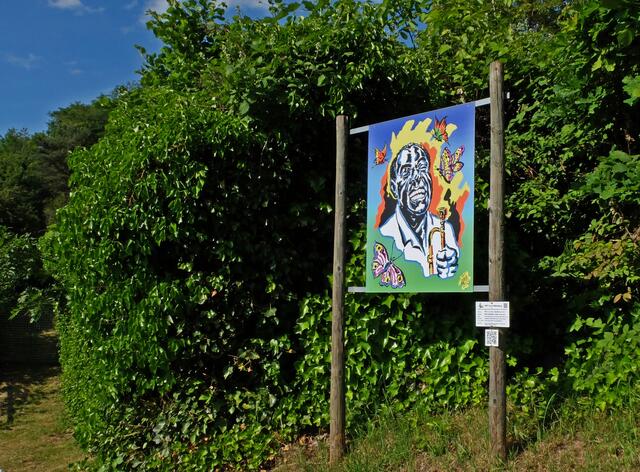 Dieses Bild das von Herrn Otto Lohmüller gefertigt wurde, zeigt den bekannten amerikanischen Sänger Louis Armstrong. Der Titel des Bildes: "Louis Armstrong in der wundervollen Welt". | Foto: Alfred Schramm