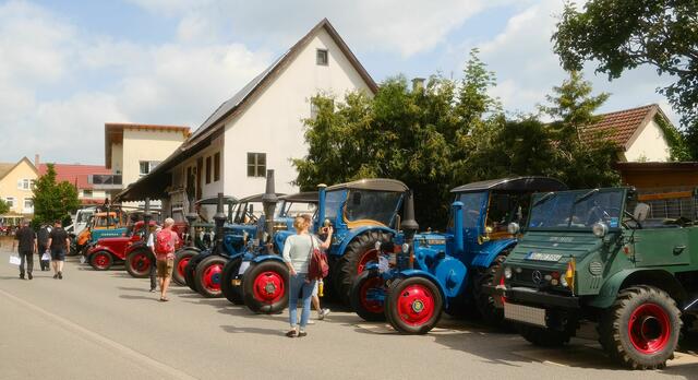viele Schlepper fanden den Weg nach Biberach | Foto: (c) Sonja Rombach