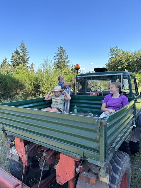 so bequem kann es auf de Unimog-Pritsche sein | Foto: (c) Gerhard Große