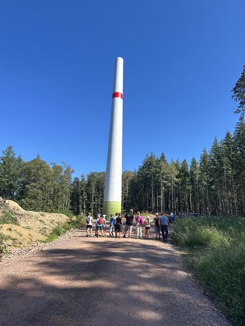der untere Teil des Windrads im Kallenbacher-Wald | Foto: (c) Gerhard Große