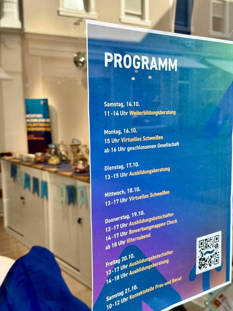 Bis einschließlich Samstag hat die IHK Südlicher Oberrhein noch eine
Außenstelle in der Offenburger Steinstraße mit vielen Programmpunkten für Aus- und Weiterbildungsinteressierte. | Foto: IHK Südlicher Oberrhein/Sarah Remmele
