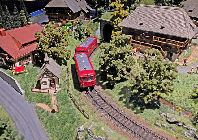 Einst waren die roten sogenannten "Uerdinger Schienenbusse" fast auf jeder Nebenbahn und im Zubringerdienst unterwegs. Der Schienenbus (VT 95–98),wurde von der Waggonfabrik Uerdingen entwickelt wurden. Es handelt sich hier um einen zweiachsigen Triebwagen mit Dieselmotor. Er wird heute noch von Eisenbahnvereinen bei Sonderfahrten eingesetzt.
 | Foto: Alfred Schramm