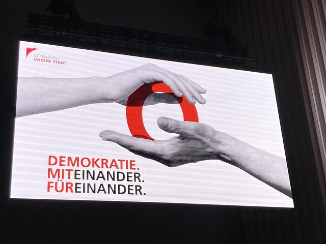 Neujahrsempfang der Stadt Offenburg 2024: das Motto | Foto: gro