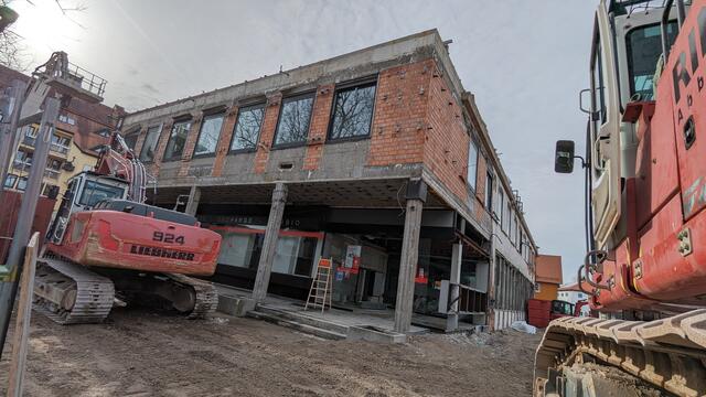 Blick auf den Eingangsbereich des alten Kundenzentrums. | Foto: Sparkasse Offenburg/Ortenau