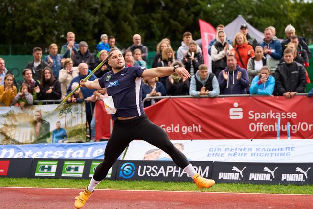 Im Rahmen des achten Hylo-Speerwurfmeetings in Offenburg tritt auch Johannes Vetter an. | Foto: Boris Obergföll