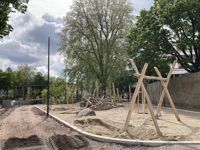 Der neue Spielplatz an der Gustav-Rée-Anlage | Foto: gro