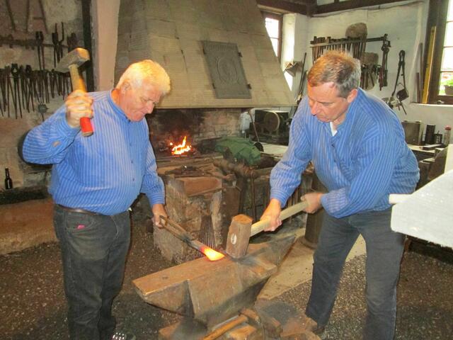 Schmiedevorführung in der Hammerschmiede Reichenbach | Foto: Schwarzwaldverein Reichenbach