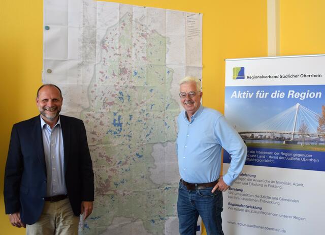 Verbandsdirektor Wolfgang Brucker (l.) und Verbandsvorsitzender Otto Neideck | Foto: Regionalverband Südlicher Oberrhein