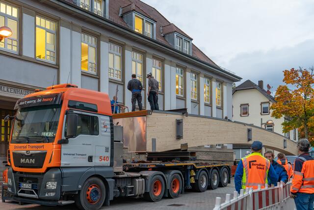 Am Dienstagmorgen begann der Aubau. | Foto: Stadt Kehl