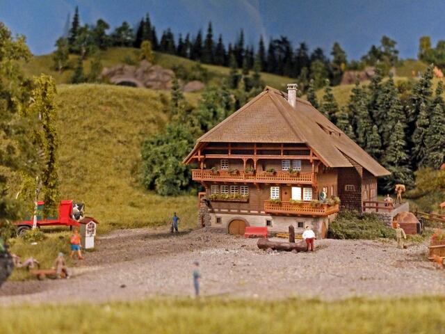 Ein uriges Modell eines Schwarzwälder Bauerngehöft. Ob der für die "Preiser Touristen" Ferienzimmer anbietet? | Foto: Alfred Schramm