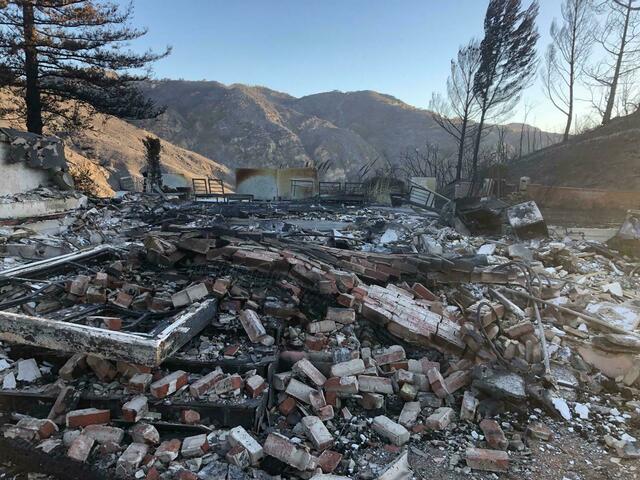 Das Haus der Ohlsbacher Familie Resnick in Malibu (USA) fiel den verheerenden Waldbränden in Kalifornien zum Opfer. | Foto: privat
