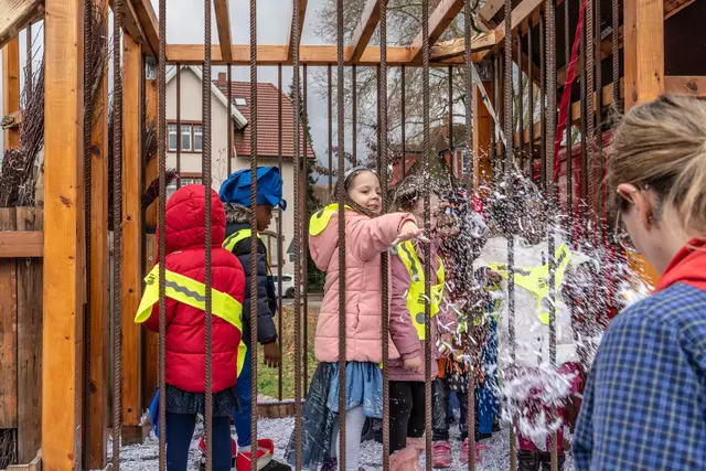Die Kindre hatten ihren Spaß beim Rathaussturm. | Foto: Stadt Kehl