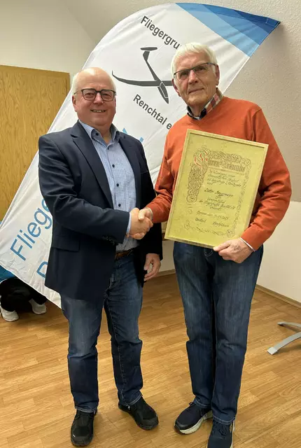 Klemens gratuliert Dieter