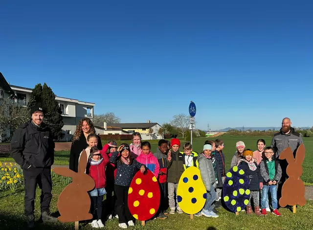 Große Freude bei allen Beteiligten der Osteraktion | Foto: Gemeinde Mahlberg