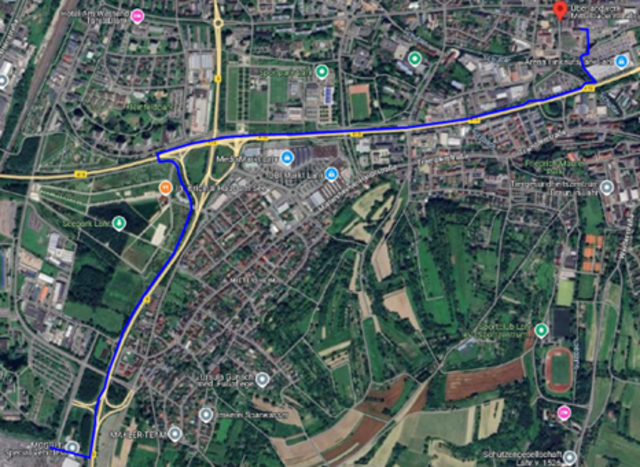 Die Leitungstrasse im Überblick | Foto: Mosolf Gruppe