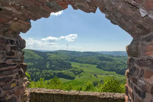 Aussicht von der Ruine aus