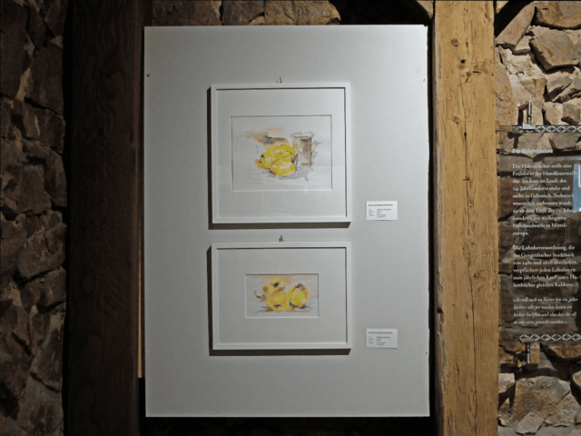 Die Künstlerin Marianne Litterst-Heilmann nennt dies zwei "Stilleben mit Zitronen". | Foto: Alfred Schramm