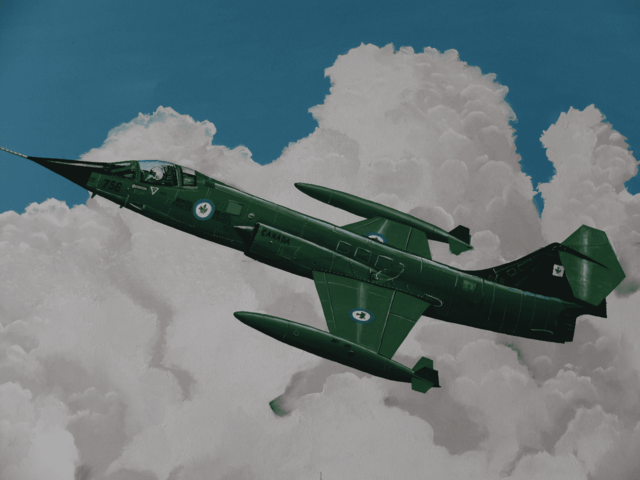 Im Hangar gibt es einige Bilder zu betrachten. | Foto: Alfred Schramm