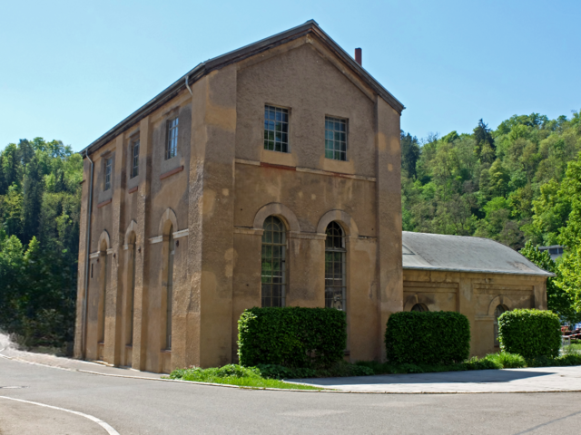 Hier sieht man das  Filter- und Pumpenhaus der ehemaligen Rottweiler Pulverfabrik das 1888 errichtet wurde. | Foto: Alfred Schramm