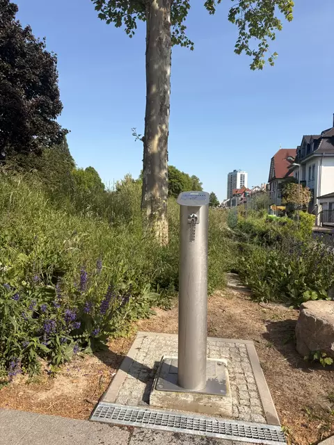 Seit Ende April steht am Eingang zum Garten der zwei Ufer ein neuer Trinkbrunnen zur Verfügung. | Foto: Stadt Kehl