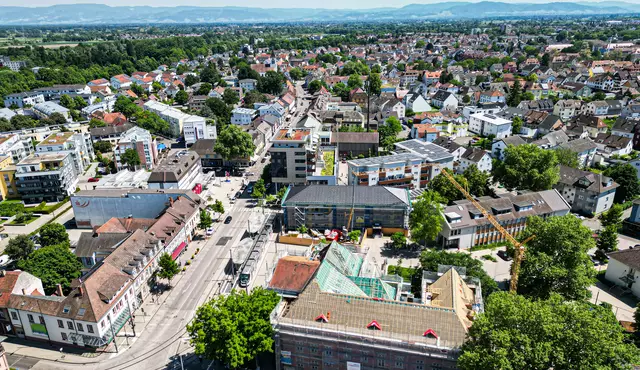 Das künftige Sanierungsgebiet zwischen Stadthalle, Rathaus und Hanauer Museum wurde in die Städtebauförderung des Landes aufgenommen. | Foto: Stadt Kehl