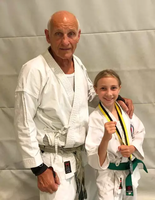 Trainer Josef Sandhaas und Elina Schlag | Foto: KDO