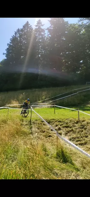Das letzte mal die Schlussabfahrt Richtung Ziel nehmen.