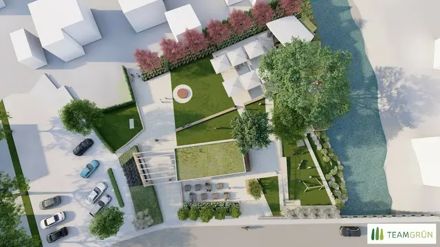 War der neue Kurpark bisher nur ein Modell, so wird er heute zur erlebbaren Wirklichkeit.  | Foto: Foto: Team Grün