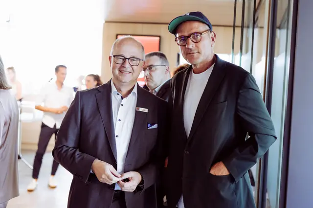 Jürgen Riexinger (links) und Stefan Strumbel | Foto: Sparkasse Offenburg/Ortenau