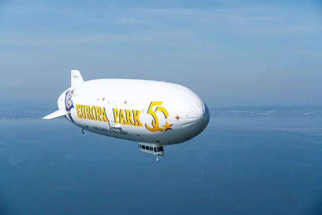 Der Europa-Park Zeppelin wird vom 11. bis 14. Juli über dem Europa-Park zu sehen sein. | Foto: Europa-Park