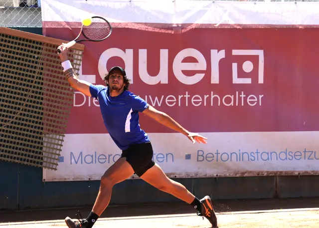Arklon Huertas del Pino vom TC Oberweier landete beim 9:0-Sieg gegen Sindelfingen einen Einzel- und Doppelsieg. | Foto: Fissler
