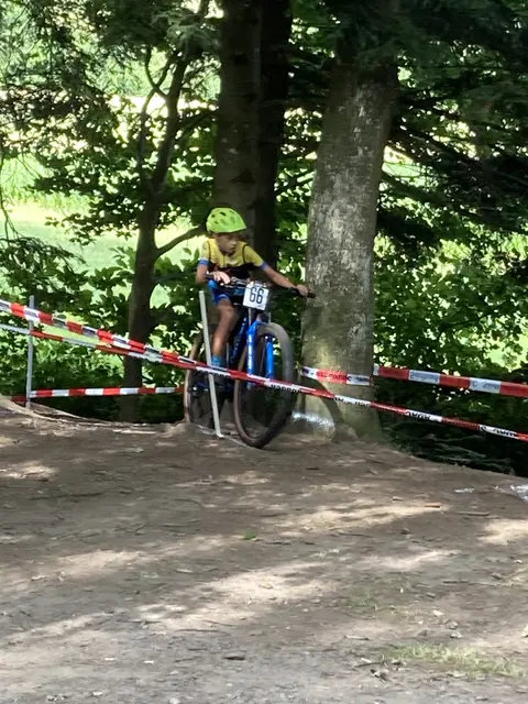 Felix Mengel im Rennen.