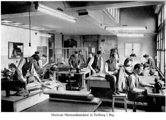 Illustrierend zur Geschichte des Handwerks in Südbaden ein Blick in eine Freiburger Herrenschneiderei von 1950 | Foto: HWK Freiburg