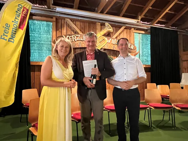 Sanja Tömmes, Hans-Ulrich Rülke und Johannes Baier | Foto: ag