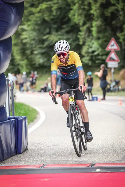 Gabriel Maier im Ziel beim Schauinslandkönig | Foto: Sportograf