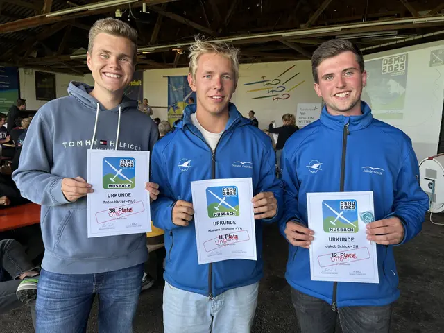 Freudenstädter Teilnehmer Anton Harzer, Marven Gründler, Jakob Schick v.l.