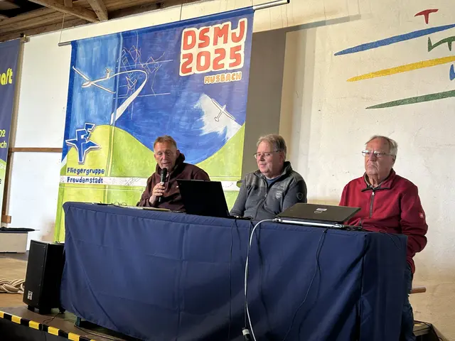 Wettbewerbsleitung Axel Reich, Michael Buchthal, Walter Herrman und v.l.