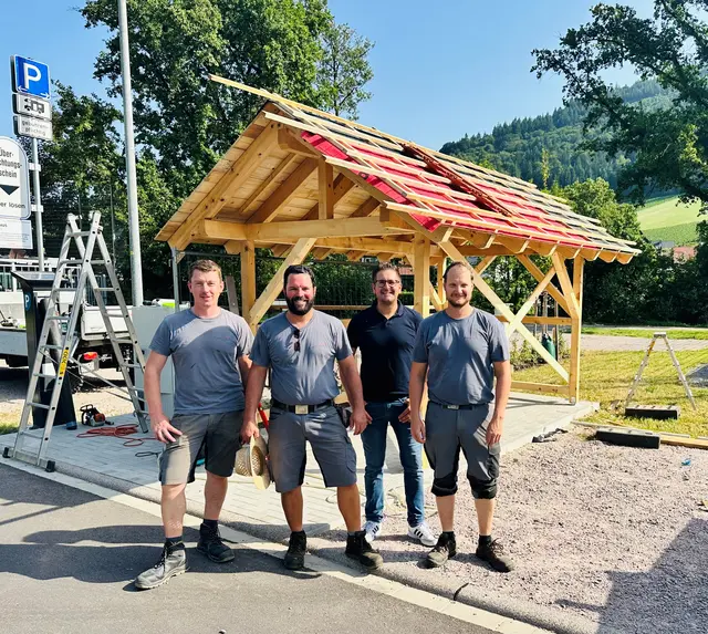 Daniel Huber (v. l.), Norbert Kimmig, Stefan Hattenbach und Johannes Arndt | Foto: Gemeinde Kappelrodeck