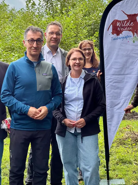 Cem Özdemir (v. l.), Frank Andlauer, Sandra Boser, Anne-Marie Jarry | Foto: Wahlkreisbüro Sandra Boser