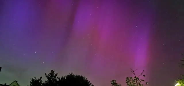 Polarlichter über Nesselried hat Bastian Meel eingefangen und damit den Fotowettbewerb der Gemeinde Appenweier gewonnen. | Foto: Bastian Meel
